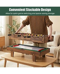 Mecale 4-in-1 Combo Game Table Set with Billiards