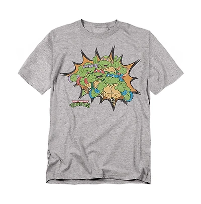 Teenage Mutant Ninja Turtles Men's Funny Face T-Shirt