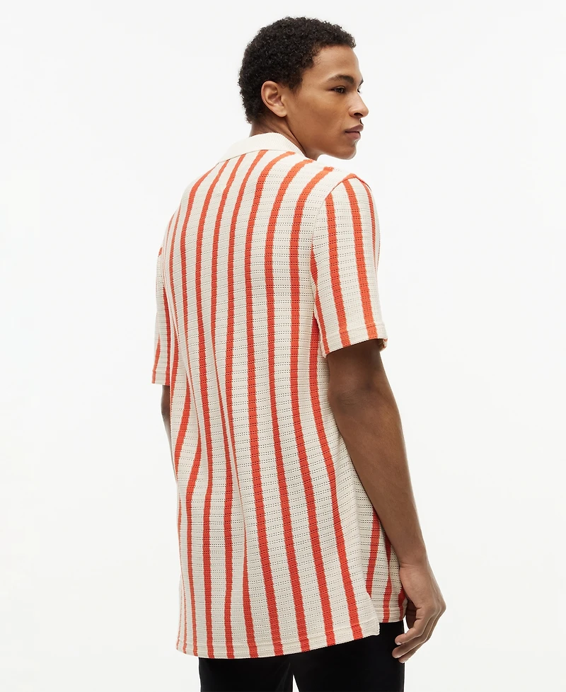 Tommy Hilfiger Men's Striped Regular-Fit Polo Shirt