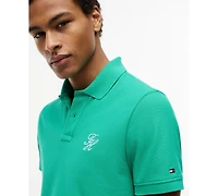 Tommy Hilfiger Men's Short-Sleeve Script Logo Polo Shirt