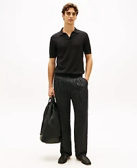 Tommy Hilfiger Men's Short-Sleeve Pointelle Polo Shirt