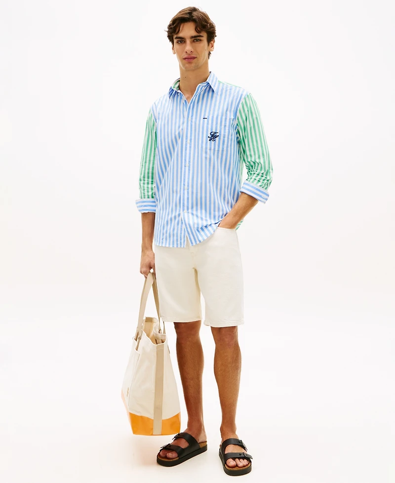 Tommy Hilfiger Men's Striped Long-Sleeve Shirt