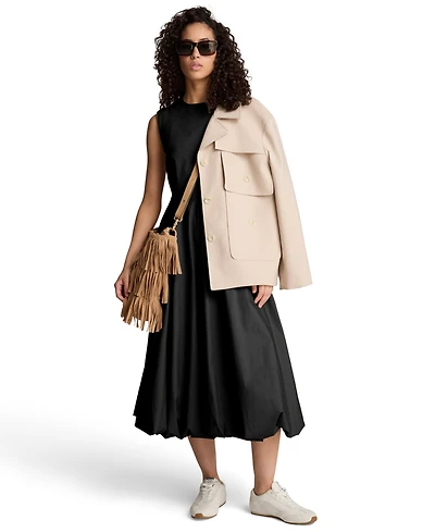 Kenneth Cole Women's Bubble Hem Midi Dress