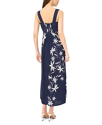 Msk Women's Square Neck Thick Strap Maxi Dress