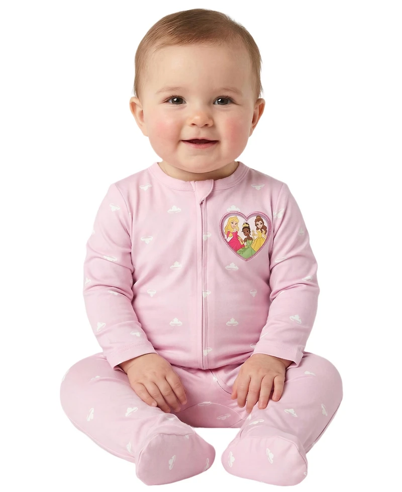 Disney Baby Girl Princess Sleep & Play Coverall