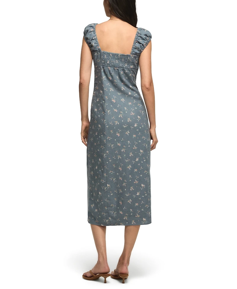 Lucky Brand Women's Sweetheart Cap Sleeve Midi Slip Dress