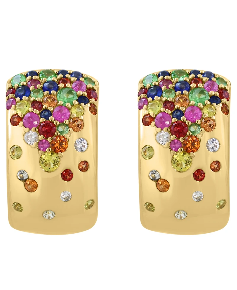 Effy Collection Multi-Gemstone (1-5/8 ct. t.w.) Earrings in 14k Yellow Gold