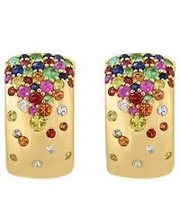 Effy Collection Multi-Gemstone (1-5/8 ct. t.w.) Earrings in 14k Yellow Gold