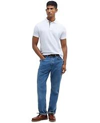 Barbour Men's Tartan Pique Polo Collar Shirt