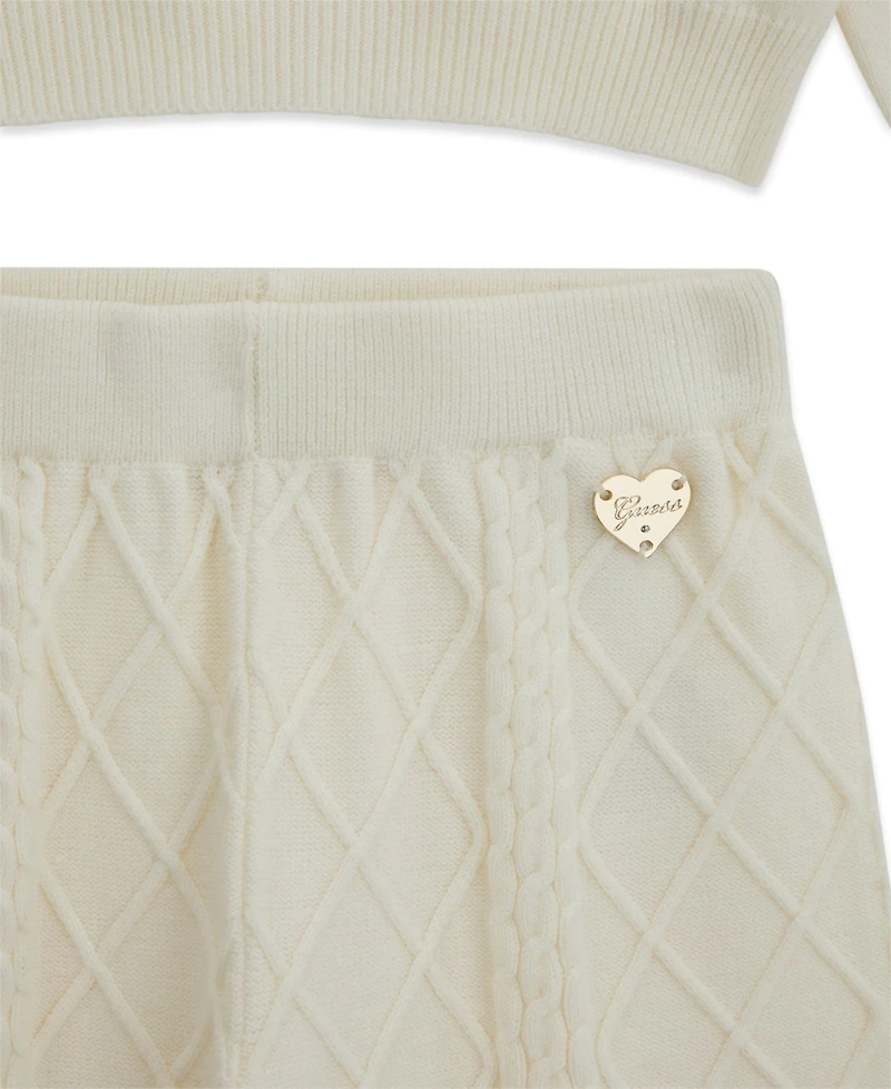 Guess Baby Girls' Long-Sleeve Sweater Top and Pant, 2-Piece Set