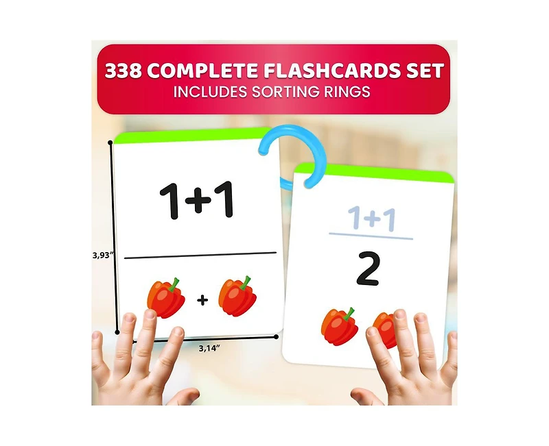 Quokka Math Flash Cards Set for Kids Ages 4-8 – Addition & Subtraction & Multiplication, Financial Literacy