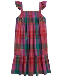 Polo Ralph Lauren Girls' 7-16 Plaid Cotton Madras Dress