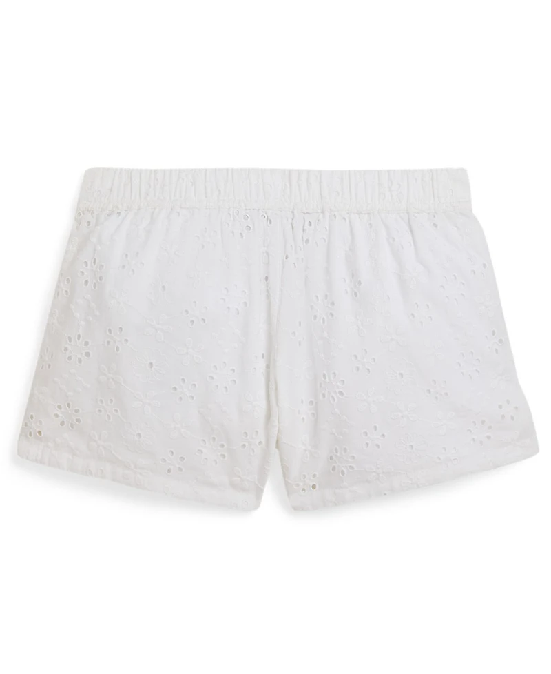 Polo Ralph Lauren Girls' 2T-6X Eyelet Cotton Short