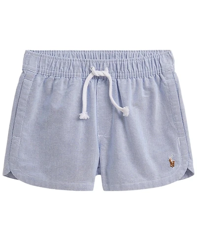 Polo Ralph Lauren Girls' 2T-6X Cotton Oxford Pull-On Short
