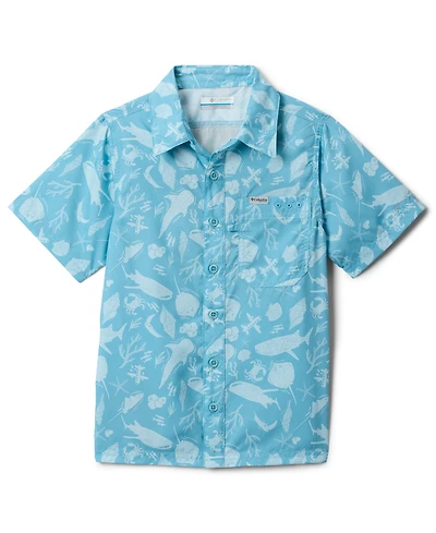 Columbia Big Boys Super Slack Tide Short-Sleeved Camp Shirt
