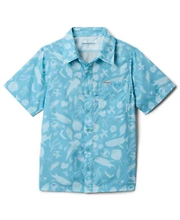 Columbia Big Boys Super Slack Tide Short-Sleeved Camp Shirt