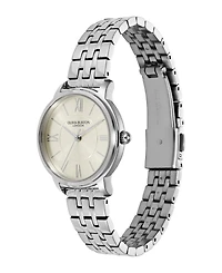 Olivia Burton Women's Westbourne Silver Tone Stainless Steel Bracelet Watch, 30mm