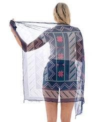 Marcus Adler Satin Abstract Scarf