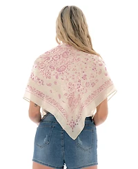 Marcus Adler Satin Multi Functional Square Scarf