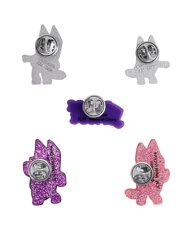 Bluey Enamel Pin Set - 5-Piece Character Collector Pack