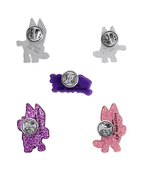 Bluey Enamel Pin Set - 5-Piece Character Collector Pack