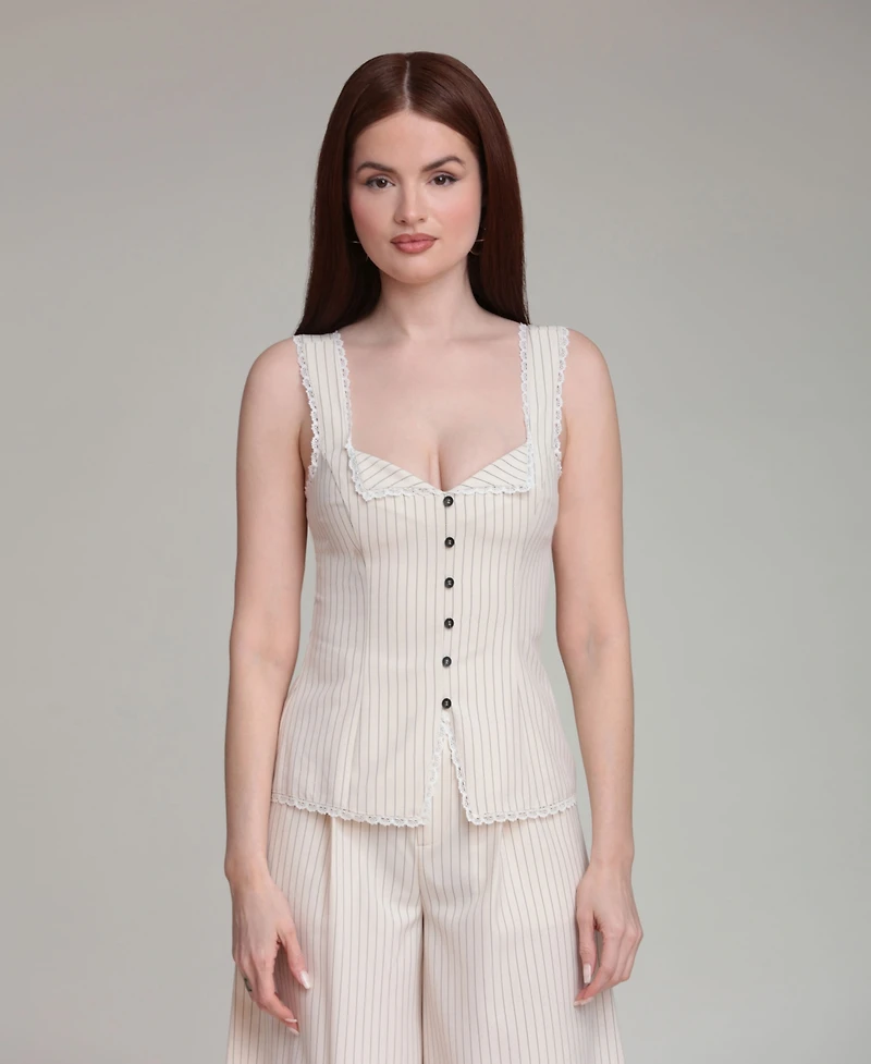 Avec Les Filles Women's V-Neck Top