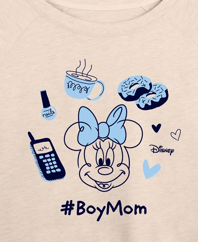 Hybrid Apparel Plus Disney Boy Mom Minnie French Terry Long-Sleeve T-Shirt