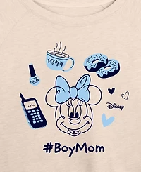 Hybrid Apparel Plus Disney Boy Mom Minnie French Terry Long-Sleeve T-Shirt