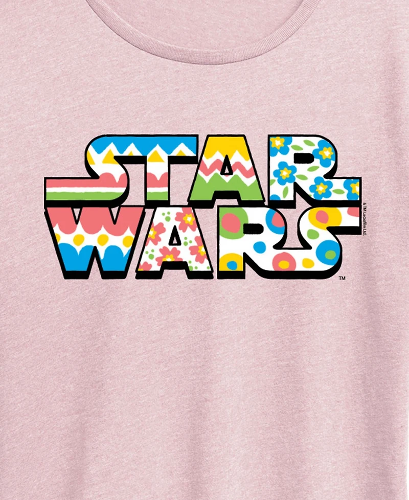 Hybrid Apparel Plus Star Wars Spring Logo Short-Sleeve Graphic T-Shirt