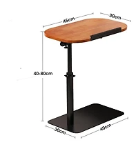 gaomon C Shaped End Table for Couch, 15.75"-31.5" Height Adjustable Side Table, Adjustable Armrest Tv Tray, Swivel Side Tables Sofa Trays fo