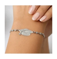 Dloria Limitless Graduation Cap Adjustable Pave Bracelet