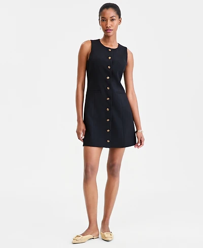On 34th Women's Solid Crepe Mini Shift Dress, Macy's Exclusive