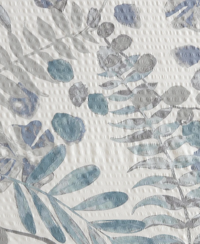 Madison Park Bonnie Printed Seersucker Shower Curtain, 72" x 72"