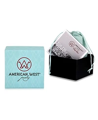 American West Jewelry Sterling Silver Serpentine Flower Gemstone Bead Lever Back Earrings