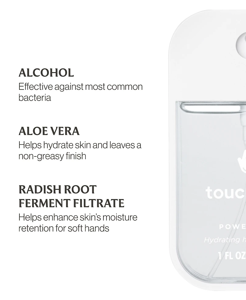 Touchland Power Mist Rainwater Hydrating Hand Sanitizer, 1 oz.