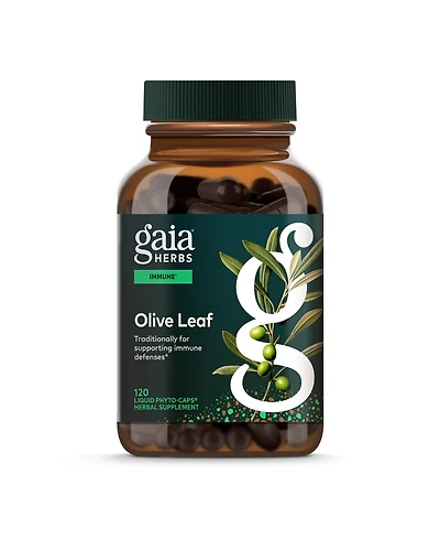 Gaia Herbs Olive Leaf - Traditional Immune Health Support - Immune System Supplement with Olive Leaf Extract and Oleuropein