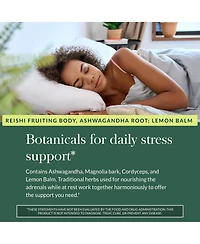 Gaia Herbs Adrenal Health Nightly Restore - Adrenal Support Herbal Supplement with Ashwagandha, Magnolia Bark, Cordyceps, Lemon Balm