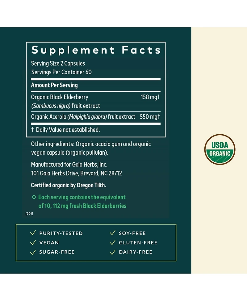 Gaia Herbs Black Elderberry