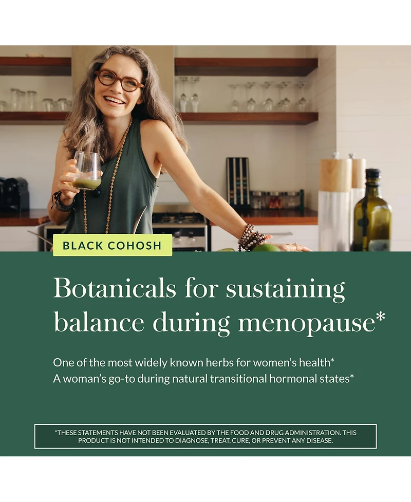 Gaia Herbs Black Cohosh - Menopause Support Supplement to Help Maintain Hormone Balance and Health for Women - With Organic Black Cohosh