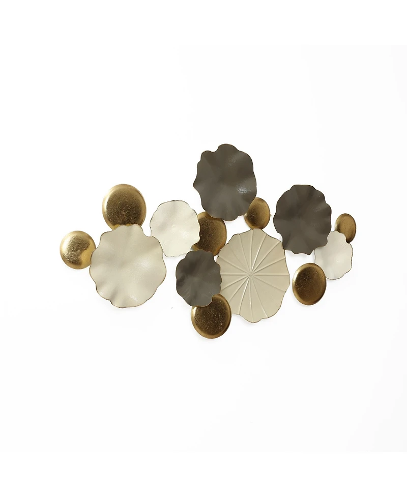 LuxenHome Modern Abstract Metal Wall Art, 45.7" W Contemporary Home Decor