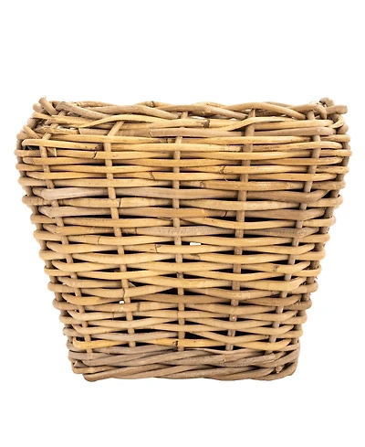 Square Tapered Planter with Black Plastic Insert