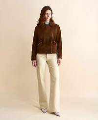 Furniq Uk Women's Suede Jacket