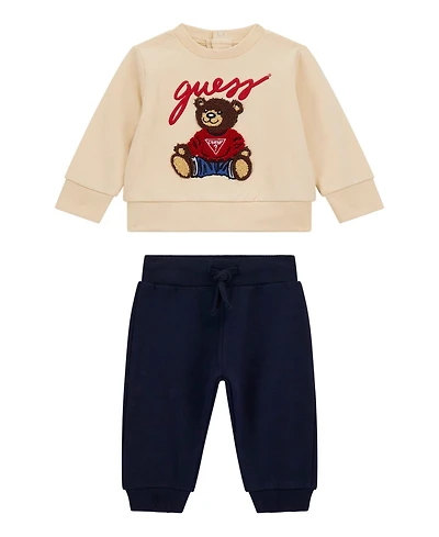 Guess Baby Boys' Knit Top and Pants, 2-Piece Set