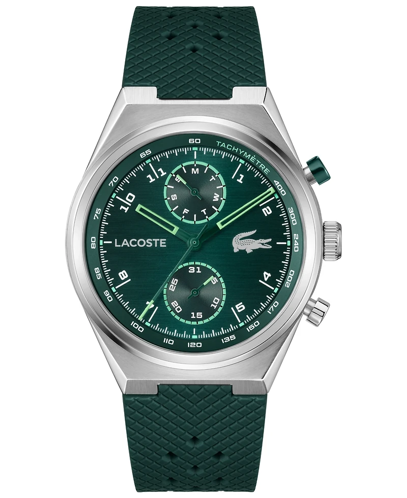 Lacoste Men's Line Racer Silicone Strap Watch