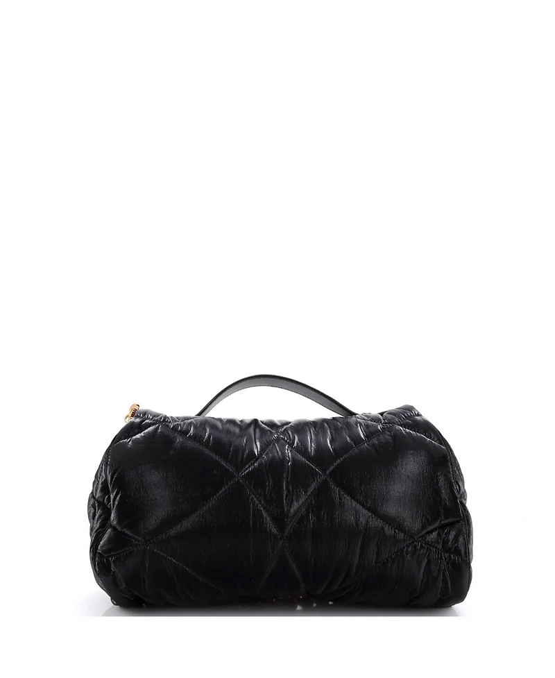 Pre-Owned Dolce & Gabbana Devotion Soft Flap Chain Shoulder Bag Quilted Nylon