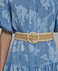 Karl Lagerfeld Paris Women's Short-Sleeve Collared Burnout Dress