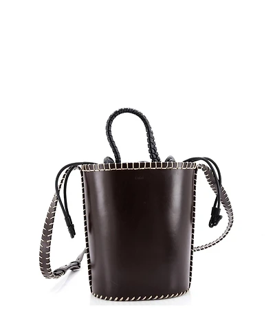 Pre-Owned Chloe Mini Louela Bucket Bag Leather