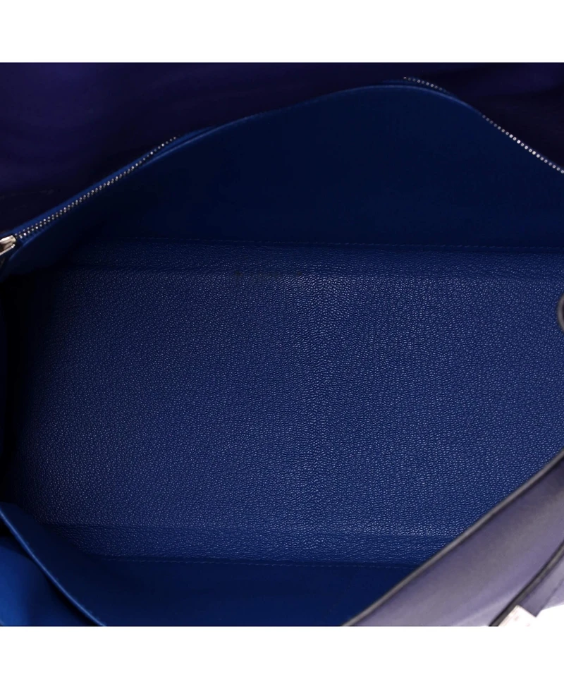 Pre-Owned HERMES Kelly 32 Handbag Verso Evercolor with Palladium Hardware