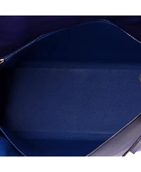 Pre-Owned HERMES Kelly 32 Handbag Verso Evercolor with Palladium Hardware