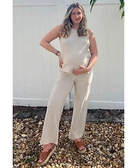 Pinkblush Maternity Slub Knit Pants Set